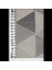 Gri Geometrik Desenli Bukle Iskandinav Halı - Modern Mutfak & Salon Halısı - Hoom Rugs Bukle 1401 3