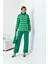 Kadın Çizgili İkili Takım Yeşil 20796 2