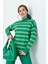 Kadın Çizgili İkili Takım Yeşil 20796 4