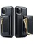 Iphone 11 Için Pro Max Shockproof 2'si 1 Arada Glitter Işıltılı Manyetik Çıkarılabilir Fermuar Cep Kapağı Kickstand Pu Deri Kaplamalı Pc+Tpu Koruyucu Telefon Kılıfı (Yurt Dışından) 1