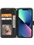 Iphone 13 Mini Telefon Kılıfı Için 5.4 Inç Anti-Güz Zipper Cep Cüzdan Kılıfı Folyo Flip Pu Deri Manyetik Cep Telefon Kapağı Standı Uzun/kısa Kayışlar Black (Yurt Dışından) 4