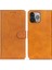Pu Deri Telefon Kılıfı Iphone 15 Pro Cowhide Doku Telefon Cüzdan Koruyucu Kapak Kılıfı (Yurt Dışından) 1