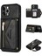 Iphone 12 Pro Kickstand Tasarım Için Zippered Cep Pu Derisi+Tpu Long Lanyard-Black ile Telefon Kılıfı (Yurt Dışından) 1