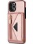 Iphone 12 Pro Kickstand Tasarım Için Zippered Pocket Pu Derisi+Tpu Long Lanyard-Pink ile Telefon Kılıfı (Yurt Dışından) 3