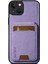 Iphone 13 Için 6.1 Inç Kasa Litchi Doku Dikey Flip Kickstand Telefon Kapak-Mor (Yurt Dışından) 5