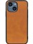 Iphone 15 Pl Pu Deri Kaplamalı Pc+Tpu Arka Kapak Cowhide Doku Telefon Koruma-Brown (Yurt Dışından) 1