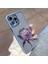 Iphone 12 Pro Phone Case Glitter Kamera Yüzüğü Için Telefon Kılıfı Crystal Gül Tpu Lens Film Mavisi/mor Güllü Kapak (Yurt Dışından) 1