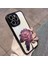 Iphone 12 Pro Phone Case Glitter Kamera Yüzüğü Için Telefon Kılıfı Crystal Gül Tpu Lens Film-Siyahı/pembe Gülle Kapak (Yurt Dışından) 1