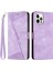 Iphone 15 Pro Için Deri Kılıf, El Kayış-Mor ile Cüzdan Telefon Kapağı Standı Cüzdan (Yurt Dışından) 1