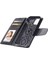 Iphone 13 Mini 5.4 Inç Pu Deri Katlanabilir Stand Kılıf Damla Geçirmez Cüzdan Folio Flip Cover-Black (Yurt Dışından) 3