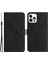 Iphone 15 Pro Deri Kapağı Cilt-Touch Flip Stand Cüzdan Baskılı Çizgi Anti-Drop Telefon Kılıfı Black (Yurt Dışından) 1
