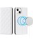 Iphone 13 Mini Telefon Kılıfı Için 5.4 Inç Rfıd Blowantıct Card Tutucu Stand Telefon Deri Kapağı Magsafe-White ile Uyumlu (Yurt Dışından) 1