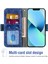 Iphone 13 Mini Telefon Kılıfı Için 5.4 Inç Su-Mürekkep Boyama Doku Pu Deri Stand Cüzdan Kapağı Dönen Kart Yuvaları Mavisi (Yurt Dışından) 2