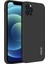 Düz Kenar Hassas Delik Yumuşak Düz Sıvı Silikon Telefon Koruyucu Kasa, iPhone 12 Pro Max-Black Için (Yurt Dışından) 1
