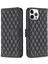 Iphone 12 Pro Max Pu Deri Mat Mat Tişört Önleyici Telefon Kapağı Stand-Black ile Şok Geçirmez Cüzdan Kılıfı (Yurt Dışından) 1