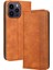 Iphone 14 Pro Telefon Kılıfı 6.1 Inç Anti-Güz Yıpranma Dirençli Dirençli Deri Kılıf Retro Doku Telefon Kapağı Manyetik Otomatik Kapatma Cep Telefonu Koruyucu Kabuk-Brown (Yurt Dışından) 1