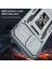 Iphone 12 Pro Max Pc+Tpu Ring Kickstand Case ile Slayt Kamera Kapağı Anti-Fall Anti Tone Koruyucu Grey (Yurt Dışından) 2