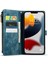 Iphone 12 Pro Max Telefon Kılıfı Anti-Drop Telefon Kılıfı Çok Fonksiyonlu Fermuarı Cep Cüzdan Telefon Kapağı Pu Deri Stand Kartı Tutucu Strap-Mavi (Yurt Dışından) 2
