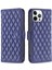 Iphone 12 Pro Max Pu Deri Mat Mat Tişört Önleyici Telefon Kapağı Stand-Mavi ile Şok Geçirmez Cüzdan Kılıf (Yurt Dışından) 1
