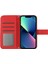 Iphone 13 Mini Telefon Kılıfı Için 5.4 Inç Cilt Touch Pu Deri Basılı Ayçiçeği Stand Kılıfı Kılıf Anti-Çizelge Telefon Cüzdan Kapağı Omuz Kayışı Kırmızısı (Yurt Dışından) 4
