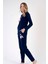 Pamuklu Kadın Uzun Kol Ceblı Pijama Takım , 303286 3