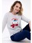 Pamuklu Kadın Uzun Kol Ceblı Pijama Takım , 303286 2
