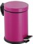 70-216 Paslanmaz Çelik 3 Litre Pedallı Banyo Çöp Kovası Fuşya 1