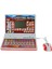 Oyuncak Laptop Eğitici Bilgisayarı Türkçe Ingilizce Eğitici Red 1
