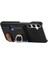 Samsung Galaxy S24 Premium Dokulu Deri Kart Yuvaları Halka Standı (Yurt Dışından) 4