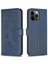 IPhone 12 Için Flip Case Pro Max Yonca Çiçek Çok Renkli Kart Yuvaları Pu (Yurt Dışından) 1