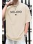 Only Trendwear Erkek Milano Baskılı Oversize Tshirt 1