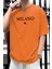 Only Trendwear  Erkek Milano Baskılı Oversize Tshirt 1