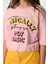 09-15 Yaş Kız Çocuk Pembe Renk Belden Lastikli T-Shirt 4