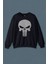 Lacivert Sweatshirt The Crazy Punisher Cezalandırıcı Frank Castle Baskılı Unisex Sweat 1