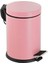 Çelik Metal 12 Litre Pedallı Çöp Kutusu Çöp Kovası Pembe 1