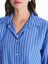 Çizgili Uzun Kollu Oversize Kadın Gömlek 3