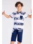 Pamuklu Erkek Çocuk Kısa Kol Kaprili Pijama Takım , 212528 2