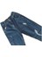 Kız Çocuk Belden Lastikli Yırtıklı Jeans Pantolon 2