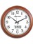 Maun Ahşap Renk Isı Sıcaklık Gün Ay Yıl Göstergeli Duvar Saati 1