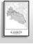 Kadıköy Şehir Haritası Çerçevesiz Poster-Harita Sanatı, Map Art Design 2