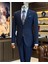 Italyan Stil Slim Fit Erkek Ceket Pantolon Takım Elbise Lacivert T12707 1