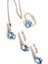 Sky Diamond Blue Creative Sapphire 925AYAR Gümüş Lüks Set Takım Yüzük 2