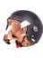 Sway 701 Yarım Kask Deri Siyah Renk 1