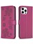 IPhone 14 Için Flip Case Pro Yonca Çiçek Cüzdan Çok Renkli Kart Yuvaları Pu (Yurt Dışından) 1