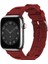 Apple Watch 38MM Uyumlu Kordon Silikon Yumuşak Esnek Metal Klipsli Krd-92 Kayış, Kırmızı 1