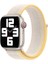 Apple Watch 40MM Uyumlu Kordon Hasır Örgü Cırt Cırtlı Terletmeyen Krd-03 Kumaş Kayış, Starlight 1