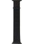 Apple Watch 38MM Uyumlu Kordon Hasır Örgü Kumaş Band-03 Strap Kayış, Siyah 1