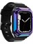 Apple Watch 40MM Uyumlu Krd-88 Sert Pc Kasa Koruyuculu Silikon Kordon, Mor 1