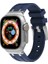 Apple Watch 42MM Uyumlu Kordon Silikon Metal Tokalı Soft Yüzey Krd-89 Kayış, Lacivert 1