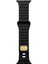 Apple Watch 7 45MM Uyumlu Kordon Silikon Soft Yüzey Metal Tokalı Krd-73 Kayış, Siyah 1